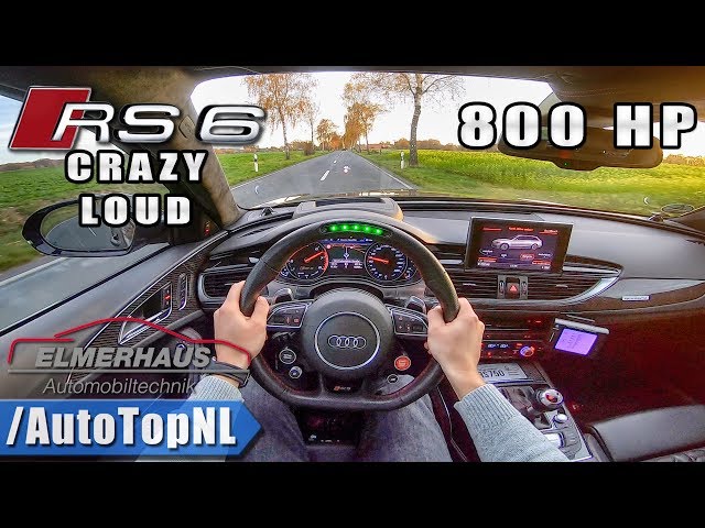 780HP AUDI RS6 Elmerhaus | LED STEERING WHEEL & INSANE EXHAUST | POV Test Drive by AutoTopNL