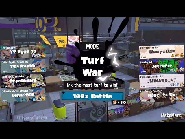 Splatoon Raiders Fest 100x Battle | Speed vs Tactics | Splatoon 3