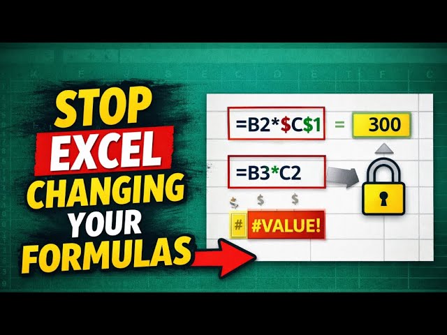 How to Lock Cells in Excel (Beginner Friendly)