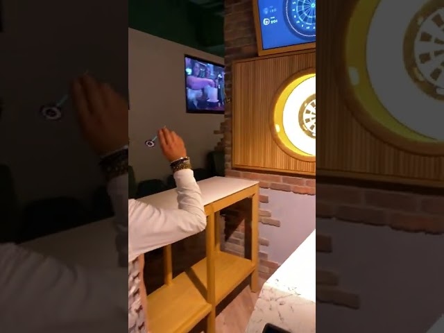 Indoor darts bar at Oche London