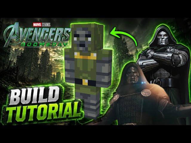 Minecraft | Doctor Doom statue build tutorial  