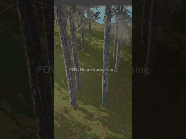 Post Processing VS No Post Processing #unity #beforeandafter