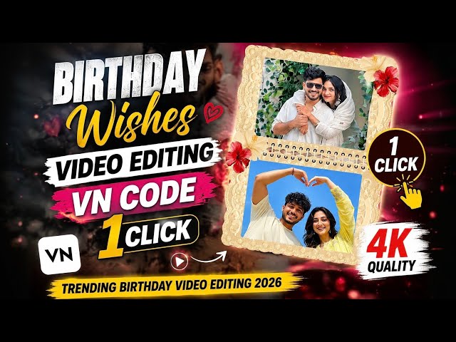 New birthday black screen status | Happy Birthday Status | birthday template | Vn code editing / Vn