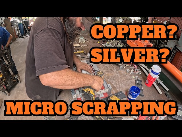 Micro Scrapping Parts Of The Massive Electric Gear. How Much Copper Was Recovered?