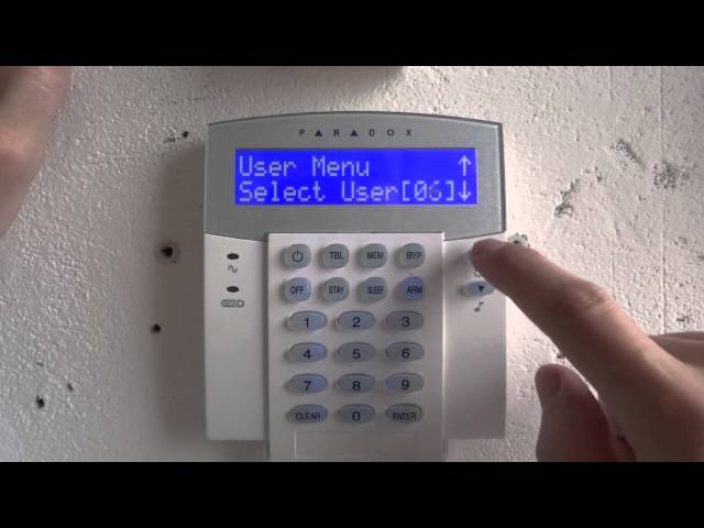 How to program SP5500 user manual PARADOX alarm system