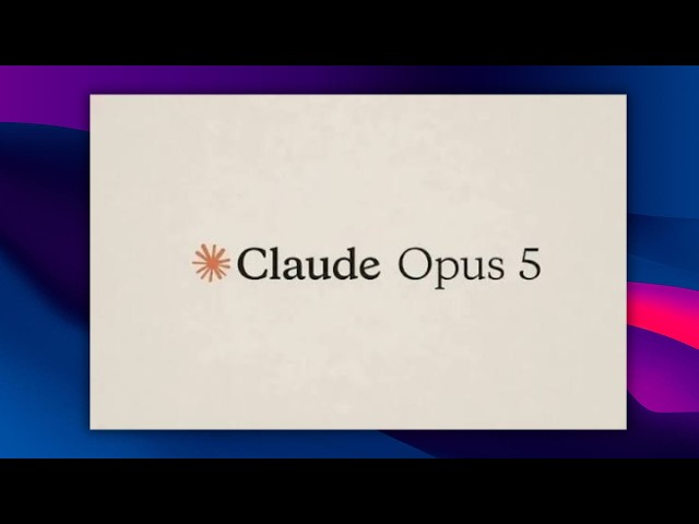 Claude Opus 5 in 3 min!