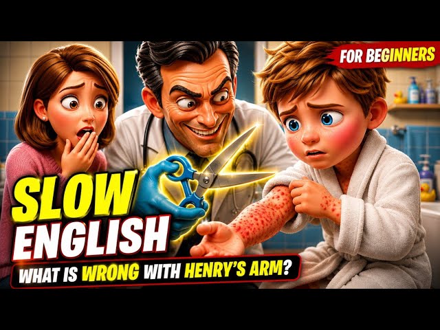 Henry Skips Bath Time... And This Happens!😱 | Easy English Listening Practice (A1-A2 Level)