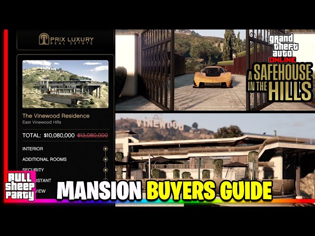 MANSION Buyers Guide in GTA Online | What is the best Mansion in gta 5 + Interior and Garage