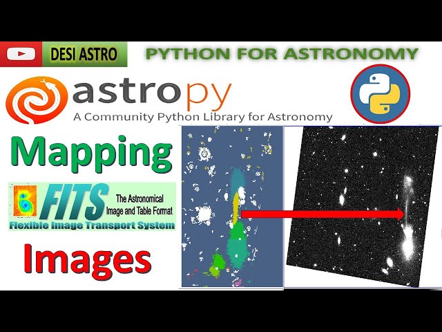 Python: Astropy| How To Map Flux from Segmentation Map FITS image| For Astronomy| DESI ASTRO