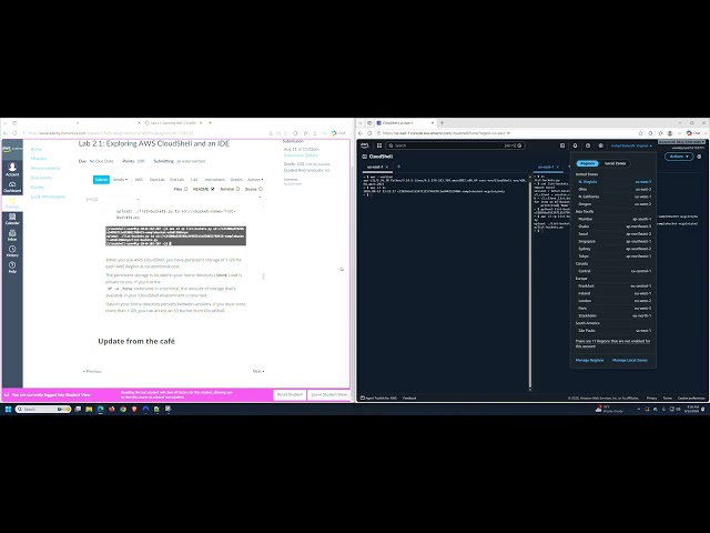 Lab 2 1 Exploring AWS CloudShell and an IDE