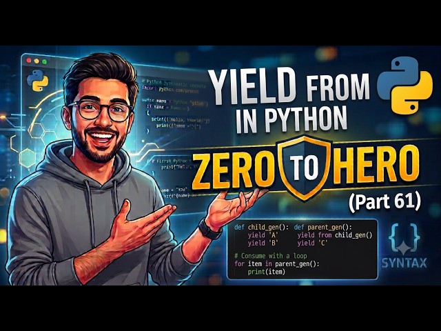 Yield from in Python | Zero to Hero (Part 61)