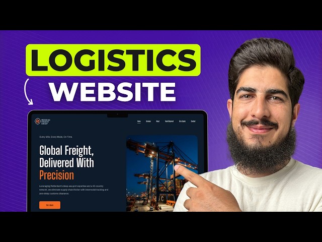 How To Create A Logistics Website 2026 | Courier Website & Cargo Website Tutorial