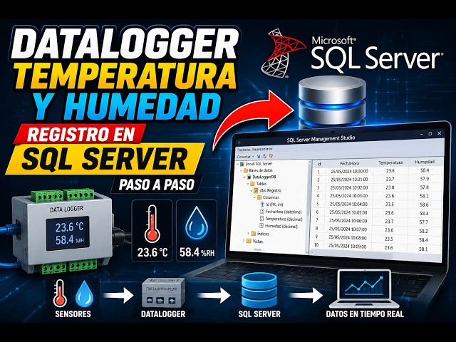 Configuración de DataLogger para Registrar Temperatura y Humedad en SQL Server | Paso a Paso