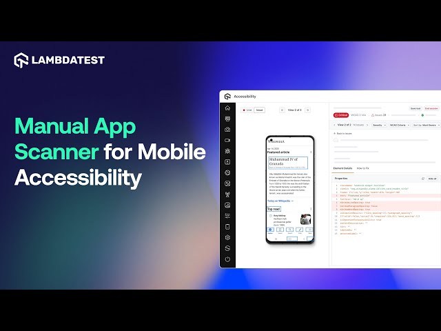 Manual Accessibility Testing for Android Apps | TestMu AI  Tutorial