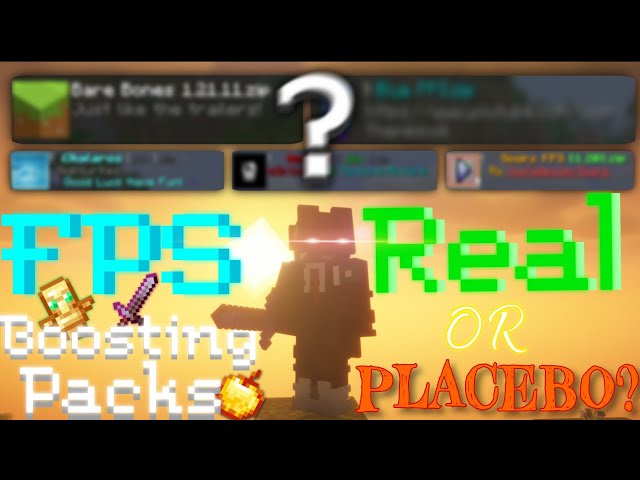 Do FPS Boosting Texture Packs ACTUALLY Boost FPS? (Placebo?)