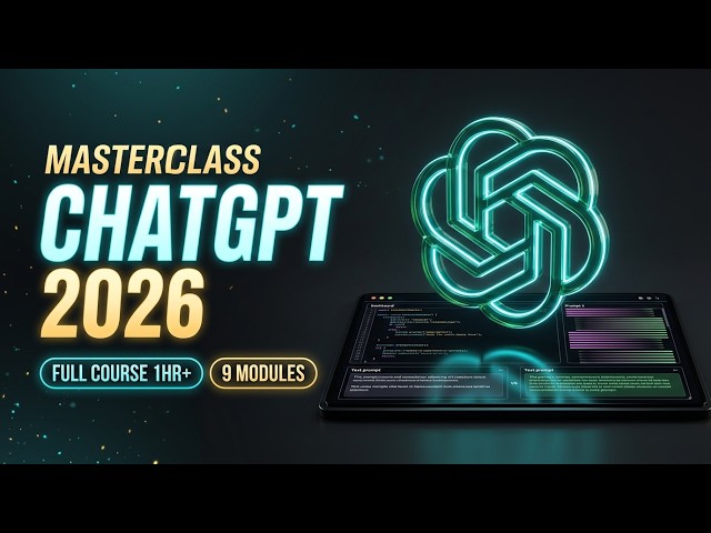 FULL MASTERCLASS: Kurikulum Lengkap Belajar ChatGPT Dari Nol Sampai Mahir (1 Jam+)