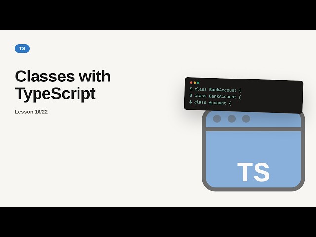 Classes with TypeScript | TypeScript Classes Tutorial