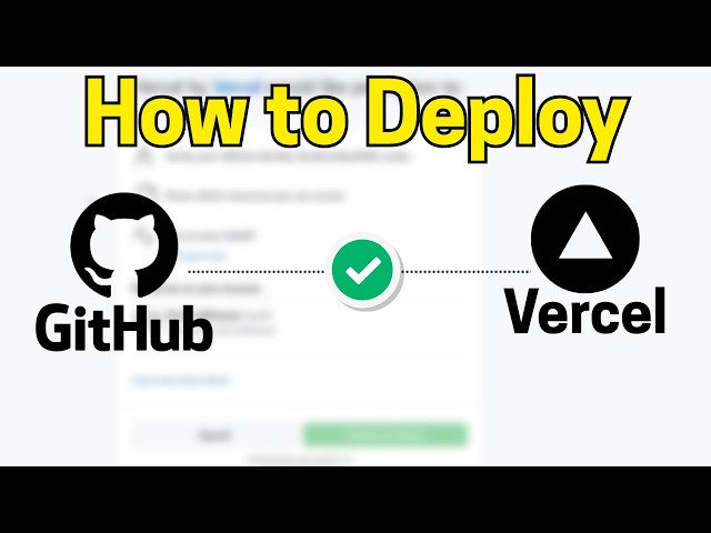 How To Deploy GitHub Project on Vercel (2026) | Step-by-Step Guide