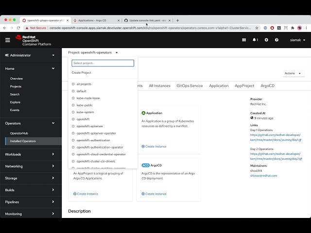 Red Hat OpenShift GitOps 1.0 Overview