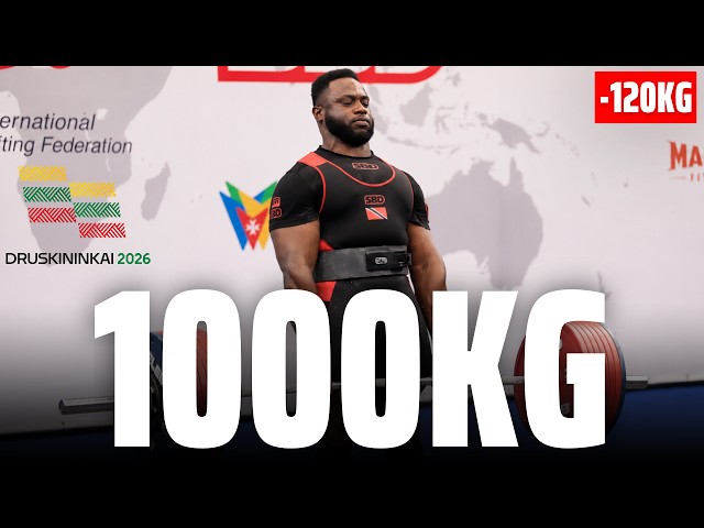 Rondel Hunte | 1st Place -120kg | 1000kg Total | IPF Worlds 2026