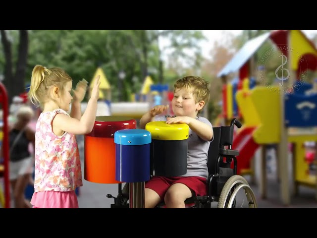 Outdoor Rainbow Bongo Drums from Percussion Play