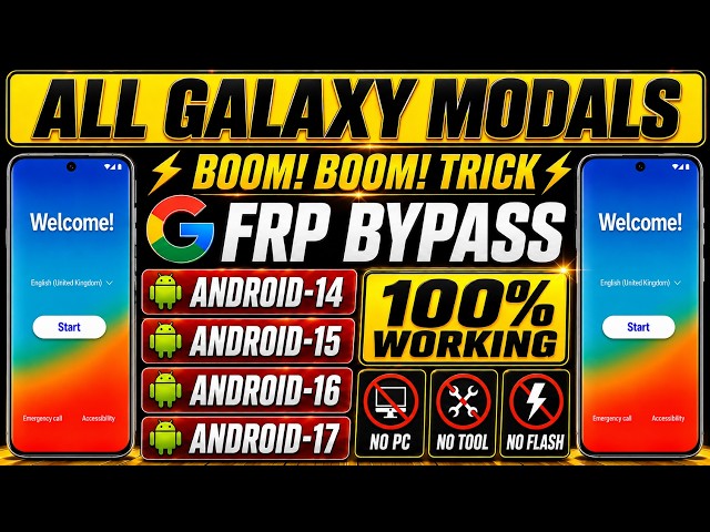 Complete Samsung FRP Bypass 2026 | Android 14/15/16/17 | Skip Google Lock | New Trick No PC ✅