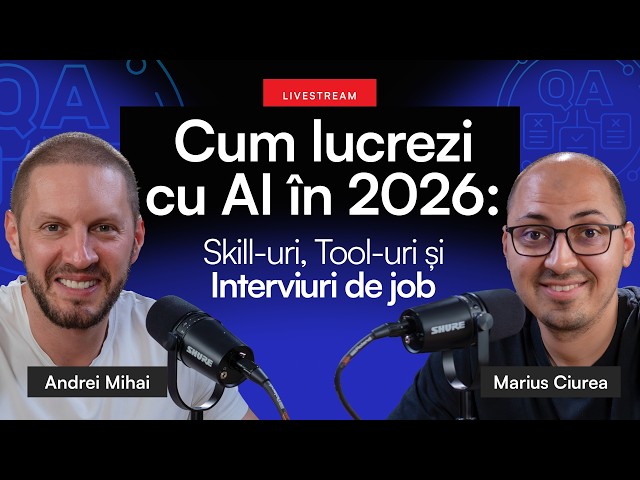 Cum lucrezi cu AI in 2026: tool-uri, pricing, skills | #livestream  #ai