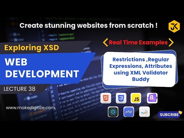 38 || Exploring XSD Restrictions, Regular Expressions, Attributes | Using XML Validator Buddy