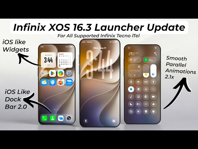 XOS 16 Update Brand New Launcher With Dock Bar 2 for All Supported Infinix Tecno iTel Mobiles