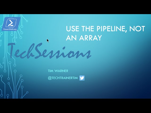 Windows PowerShell Gotcha - Use the Pipeline, Not an Array