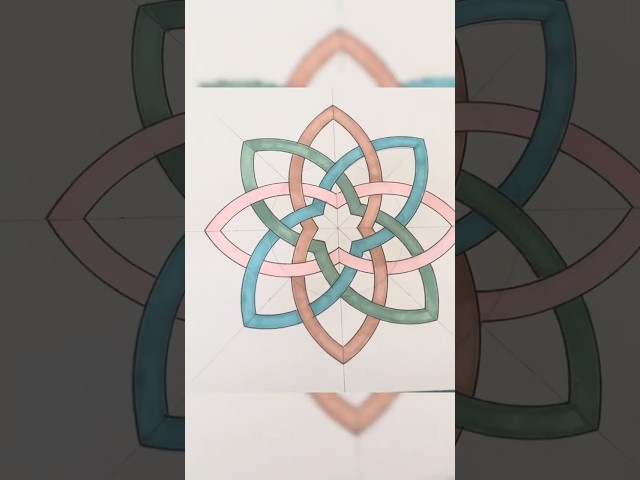 Simple Geometric Design | Easy Geometric Pattern | Art Therapy |