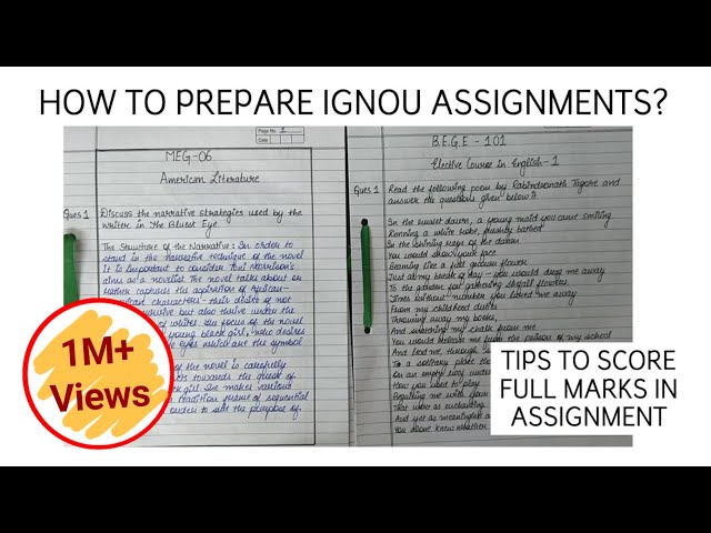 How To Prepare IGNOU Assignments? | Guaranteed Full Marks | IGNOU Assignments