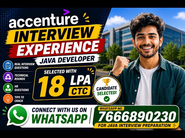 Accenture Java Interview | Spring Boot | Microservices | Scenario based questions