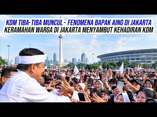 KANG DEDI MULYADI CAUSES A STORM BY RESIDENTS IN JAKARTA