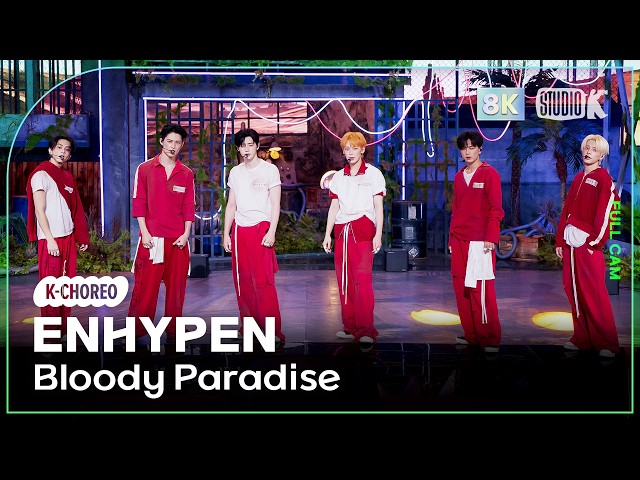 [K-Choreo 8K] 엔하이픈 직캠 'Bloody Paradise' (ENHYPEN Choreography)🎧공간음향.Ver  @MusicBank 260821