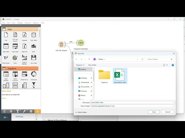 Data Mining Lab 7  Association Analysis in Orange