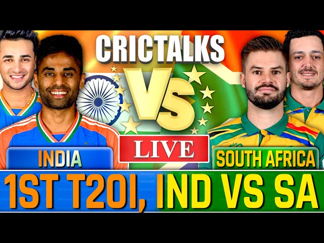 🔴 IND vs SA, Cricket Live Scores & Commentary, 1st T20I,  1st Innings Live Match Today
