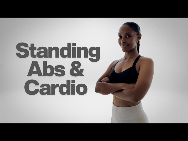 20 Minutes STANDING ABS, Deep Core & Cardio DUMBBELL WORKOUT 🔥