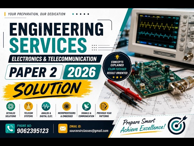 ESE Electronics Paper 2 2026 Solved | Step-by-Step UPSC Mains Question Analysis #ECE