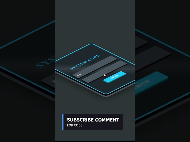 Slide Login Page #coding #frontendcourse #webdevelopment #codingforbeginners #css #html