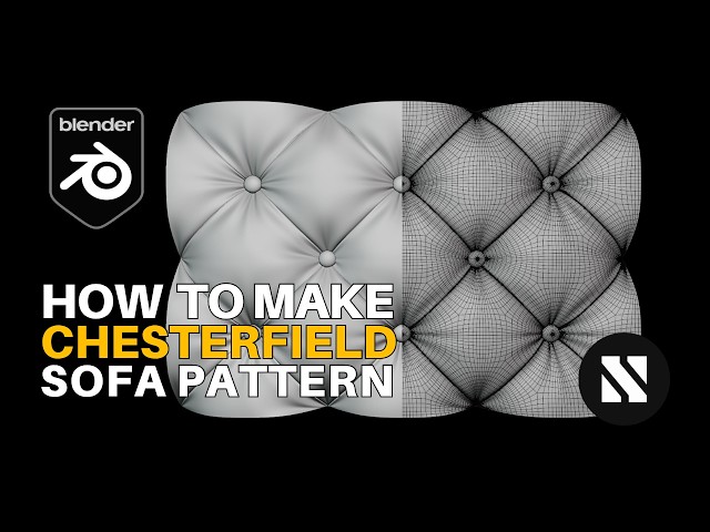 How to Make a Chesterfield Pattern | Blender Tutorial