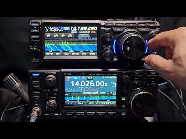 ICOM IC7300 MK2 & YAESU FT-710