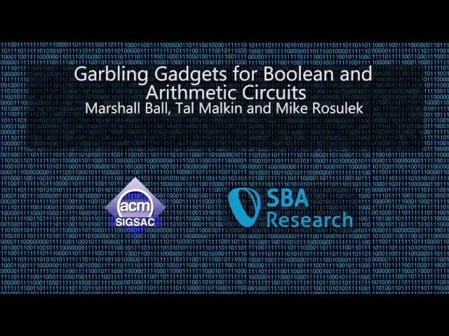 CCS 2016 - Garbling Gadgets for Boolean and Arithmetic Circuits