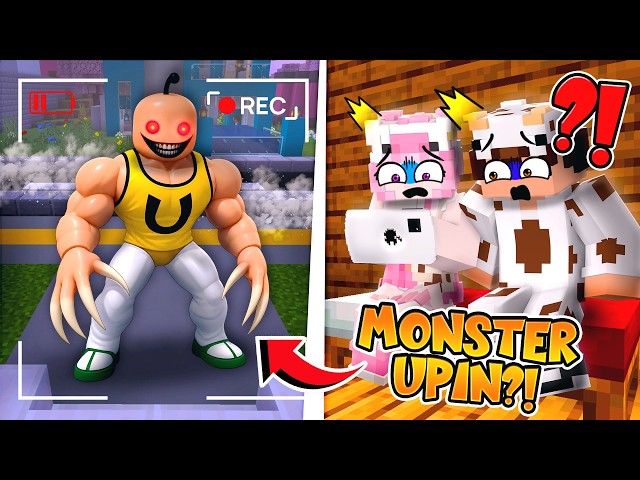 MOOCI & MILO WATCH CCTV, AN UPIN MONSTER APPEARS IN MINECRAFT?!