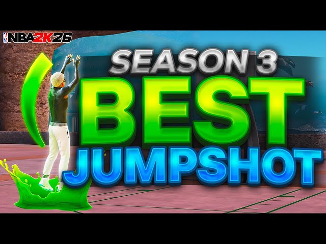 BEST JUMPSHOTS IN NBA 2K26 SEASON 3 + JUMPSHOTS FOR BUILDS 6'5 - 6'9 IN NBA 2K26! NEVER MISS AGAIN!!