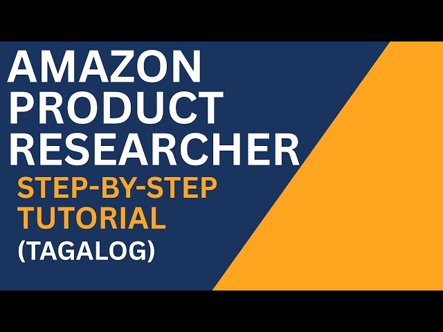 Amazon Product Researcher Tutorial 2025 | Online Jobs & Virtual Assistant | (Tagalog)