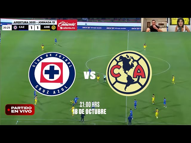 🔴 EN VIVO CON IMAGEN:  Cruz Azul vs América | Jornada 13 - Liga MX AP 2025 | Layvtime