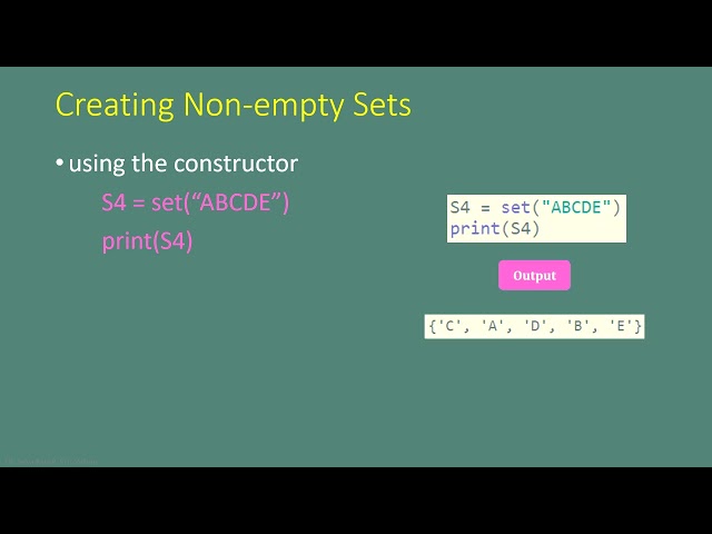 Python Programming_Introduction to Sets