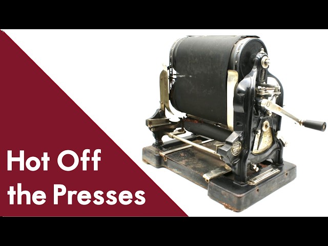Gestetner Cyclostyle: the Original Office Copy Machine