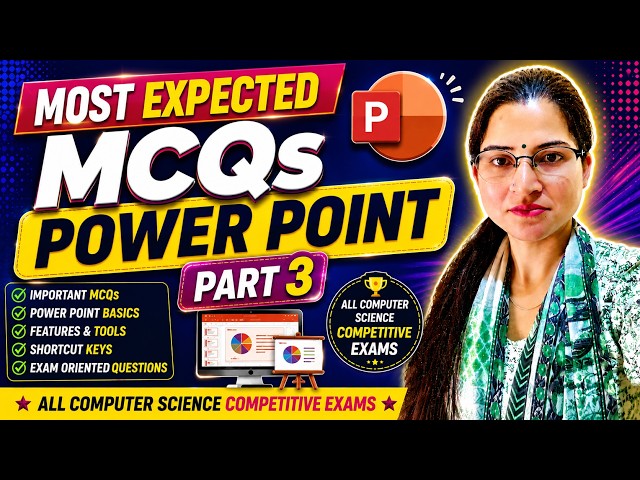 100 Most Expected MCQs on PowerPoint Presentation|Computer Science Competitive Exams|JOA IT|PGT| TGT